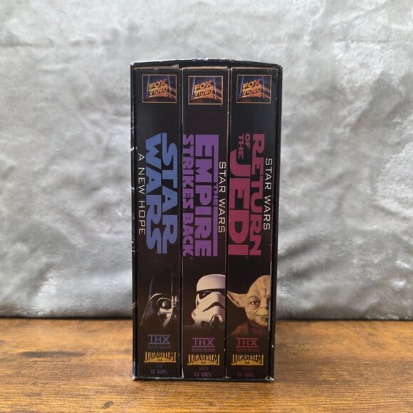 Star Wars VHS Trilogy Set 1995 - Pre-Owned - Picture 1 of 8